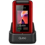 Qubo x-247rdc Teléfono móvil 4G para personas mayores Rojo
